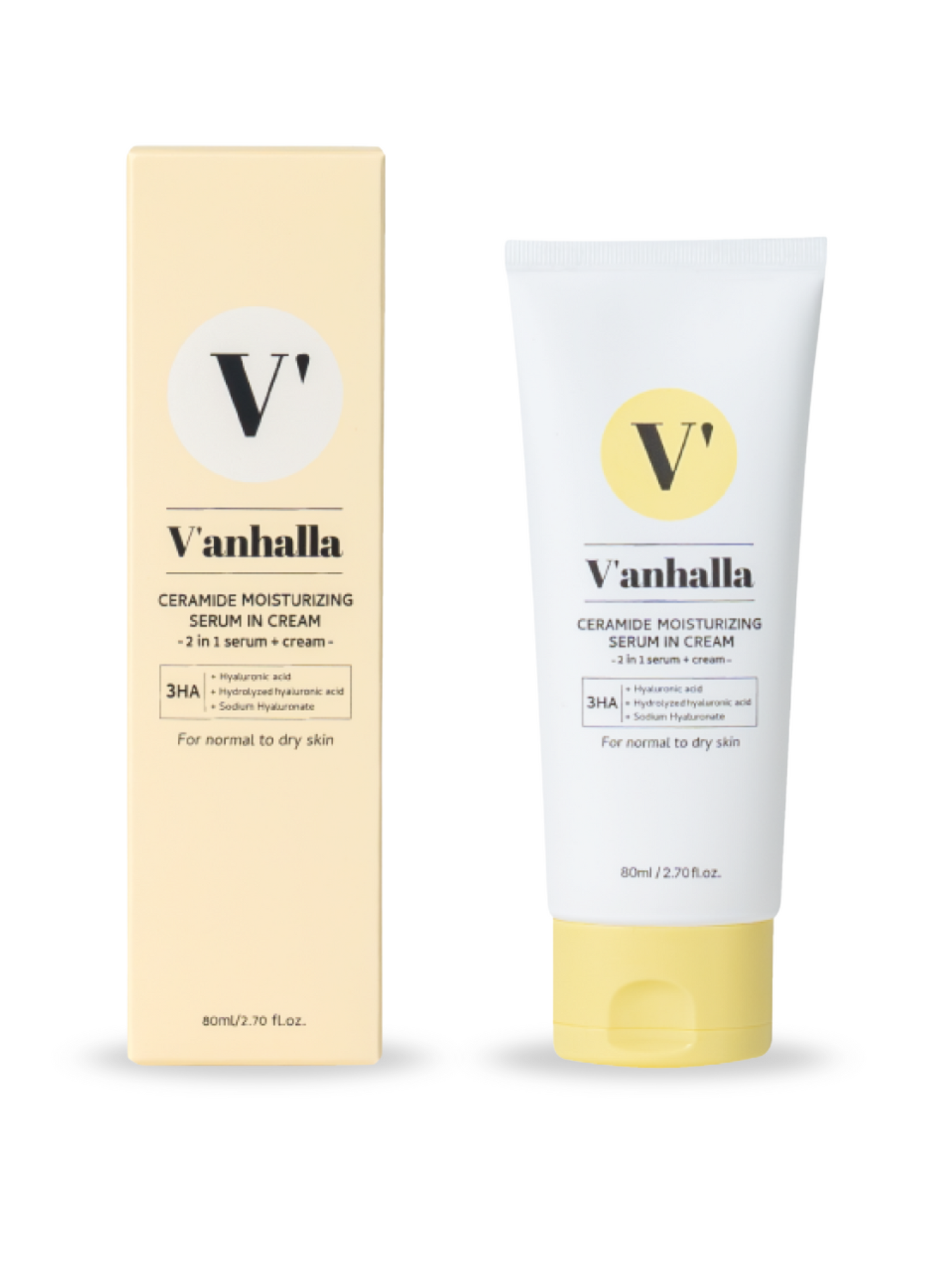 Sérum Hidratante de Ceramida en Crema V'anhalla 80ML