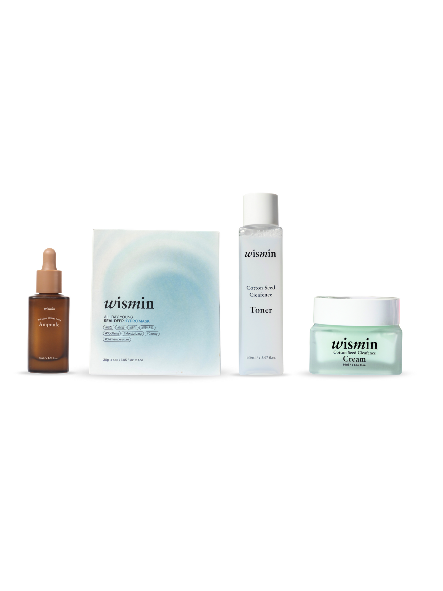 Pack Cuidado Total Wismin – Firmeza, Hidratación y Calma para Pieles Sensibles